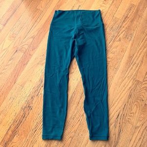 Lululemon 25" Align Pant Size 8 ROYAL EMERALD